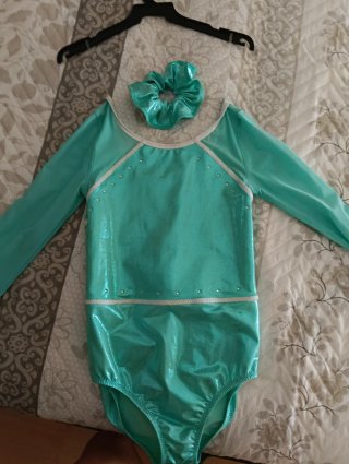 Maillot gimnasia niña talla 10, regalo coletero