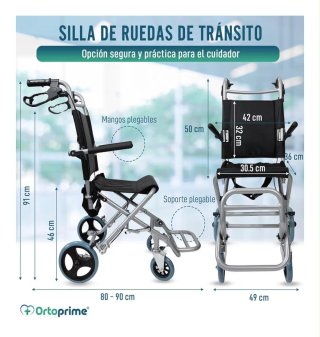 Silla de ruedas ultraligera  (plegable)nueva