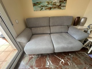 Sofá viscoelástico gris Ganga