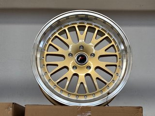 4 LLANTAS JAPAN JR10 8X17 5X112 ET35 ORO