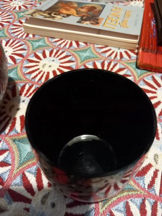 Caraffa Murano Vetro Rosso Oro