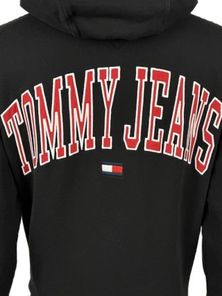 Tommy Jeans Felpa Uomo XS Nera Cotone Cappuccio
