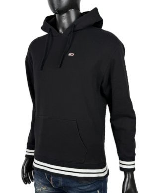 Tommy Jeans Felpa Uomo XS Nera Cotone Cappuccio