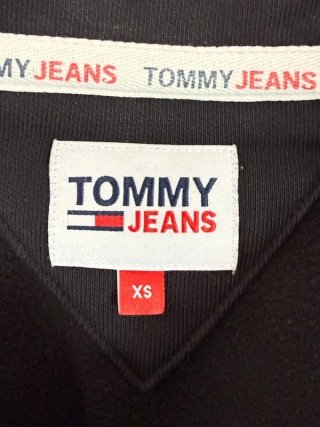 Tommy Jeans Felpa Uomo XS Nera Cotone Cappuccio