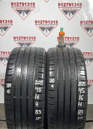 205 45 16 H CONTINENTAL RUEDA AL 90% VIDA UTIL