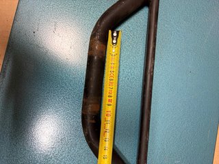 Manillar de moto corto de 66cm