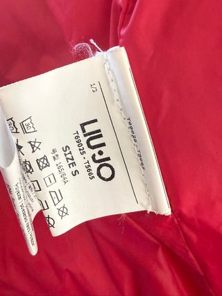 LIU JO Milano Giacca Donna S Rossa Effetto Velluto