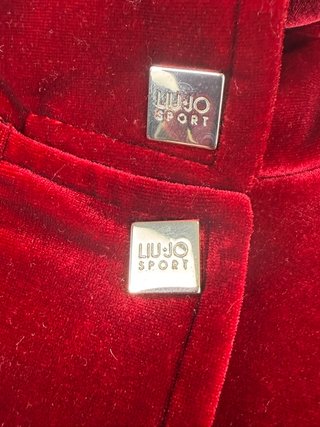 LIU JO Milano Giacca Donna S Rossa Effetto Velluto