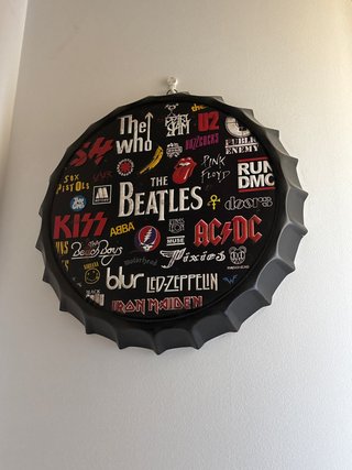 Decoración Rock: The Beatles, AC/DC, Queen