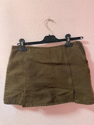 Falda vaquera marron