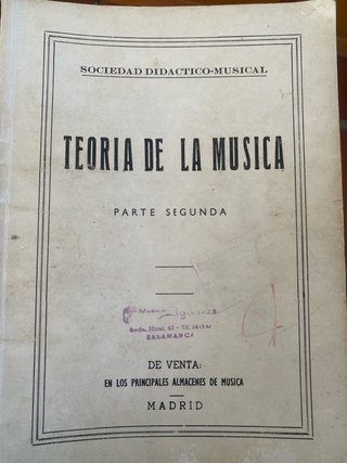 Libro de teoría de la musica