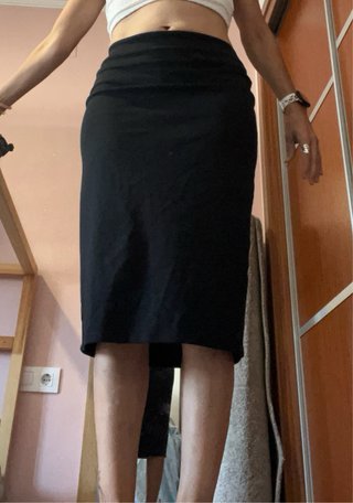 Falda tubo negra