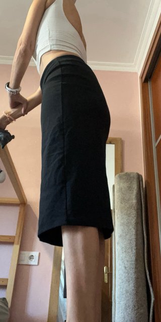 Falda tubo negra