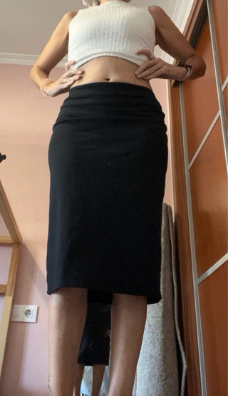 Falda tubo negra