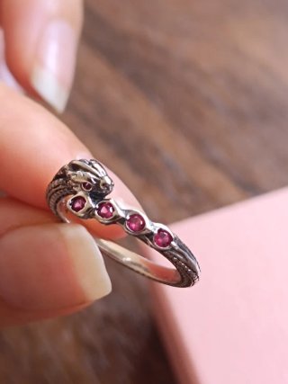 Anillo Pandora Serpiente Talla 54