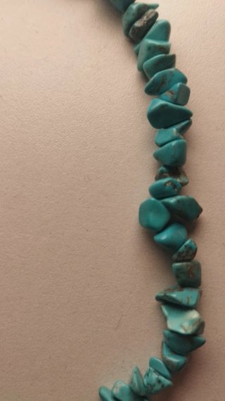 Collar piedras azules
