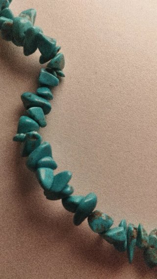 Collar piedras azules
