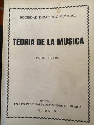 Libro de teoría de la musica