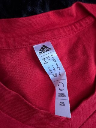 Camiseta Adidas Roja Talla S