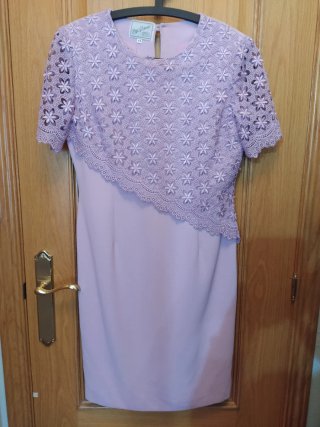 Vestido fiesta lila talla 44