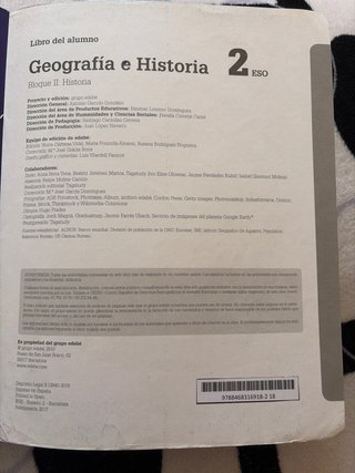 Geografía e historia, 2 ESO