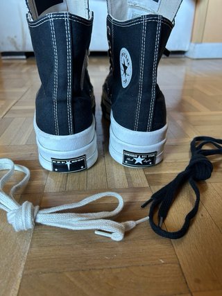 Converse x Rick Owens DRKSHDW Hi negras 44