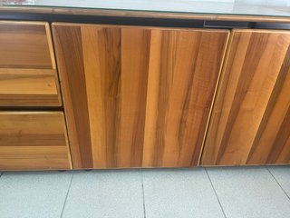 Credenza vintage legno e vetro