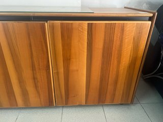 Credenza vintage legno e vetro