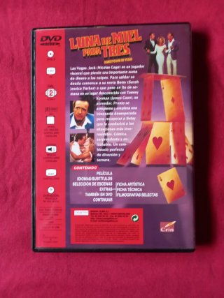 Luna de Miel para Tres DVD Nicolas Cage
