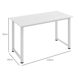 Mesa de Escritorio HOMCOM Acero y Madera