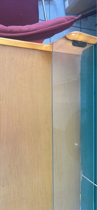 Consolle vintage legno e plastica