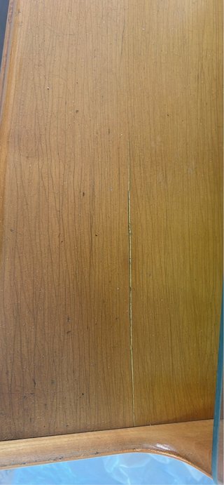 Consolle vintage legno e plastica