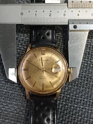 Reloj Erosa Automático Vintage Incabloc Dorado