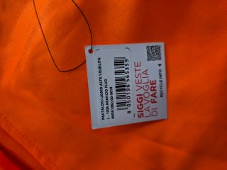 2 Pantaloni da lavoro arancioni alta visibilità