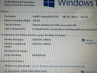Portátil HP 530 Celeron M 440 2GB RAM 40GB HDD