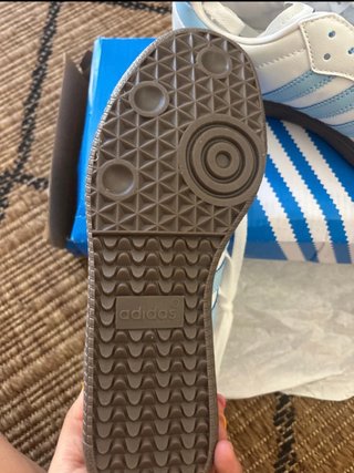 Adidas Samba Blancas y Azules