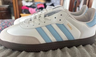 Adidas Samba Blancas y Azules