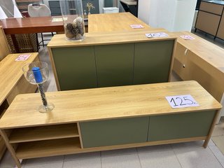 Mueble TV Roble y Verde