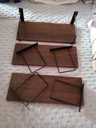 Estanterías decorativas madera y metal