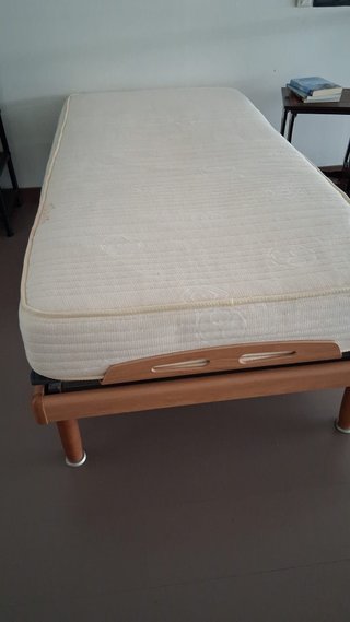 Cama articulada eléctrica + colchón látex