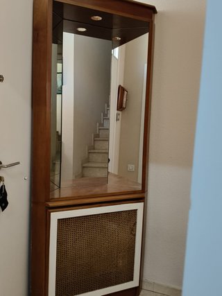Mueble de entrada rinconero roble miel