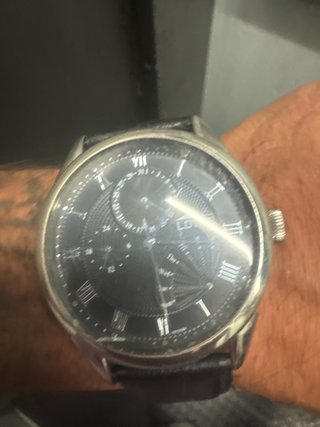 Reloj Lotus Negro y Plateado