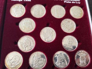 Estuche 13 Medallas Plata 75 Aniv Cofradías Málaga
