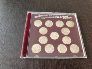 Estuche 13 Medallas Plata 75 Aniv Cofradías Málaga