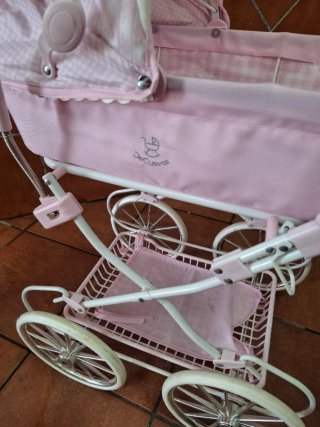 Carro de muñecas Decuevas rosa