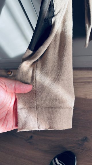 Jersey Zara Man Beig de Punto 100% Algodón