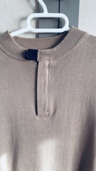 Jersey Zara Man Beig de Punto 100% Algodón