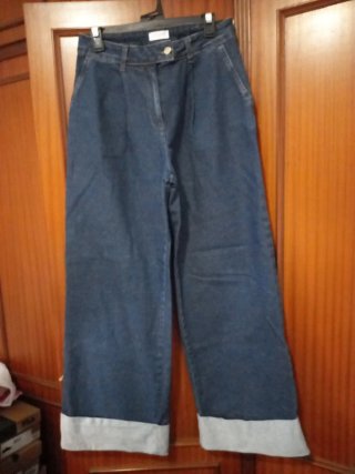 Pantalón vaquero ancho Talla L
