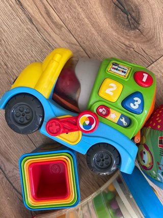 Lote Juguetes Bebé: Coche, Tambor, Pelota