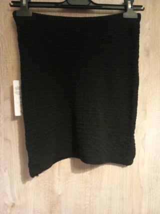 Conjunto negro top y falda